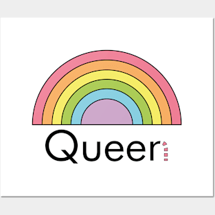 Gay lgbtq trans queer pride Parade rainbow gift Posters and Art